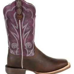 Durango Women's Lady Rebel 12" Soft Toe Western Classic Boot- Brown- DRD0377