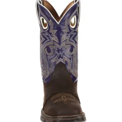 Durango Women's Lady Rebel 10" Square Toe Western Boot- Brown - RD3576