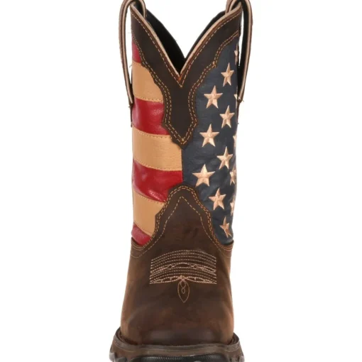 Durango Women's Lady Rebel Patriotic 10" Square Toe Western Flag Boot RD4414