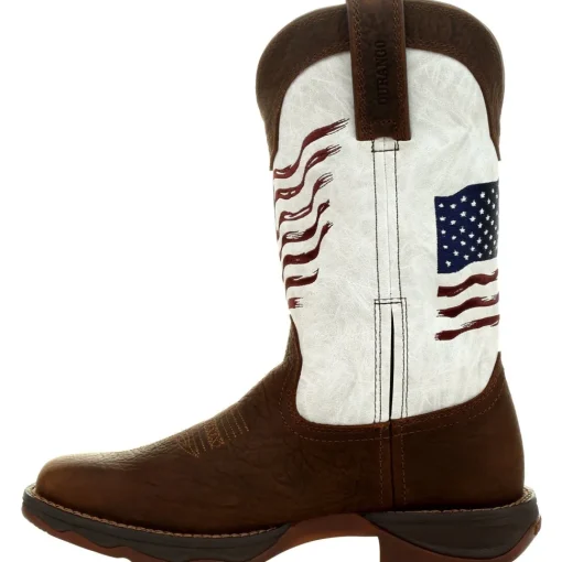 Durango Women's Lady Rebel Distressed Flag 11" Square Toe Western Boot DRD0394
