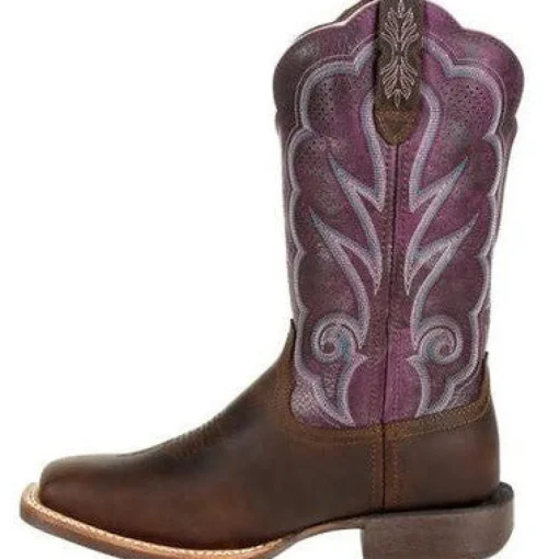 Durango Women's Lady Rebel 12" Soft Toe Western Classic Boot- Brown- DRD0377