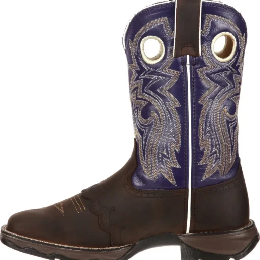 Durango Women's Lady Rebel 10" Square Toe Western Boot- Brown - RD3576