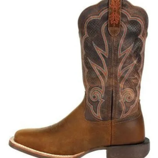 Durango Women's Lady Rebel Pro 12" Soft Toe Western Classic Boot- Cognac- DRD0376