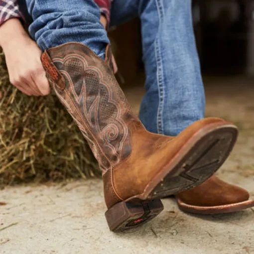 Durango Women's Lady Rebel Pro 12" Soft Toe Western Classic Boot- Cognac- DRD0376