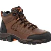 Durango Women's Renegade 5" Round Toe WP Work Boot -Brown- DRD0461