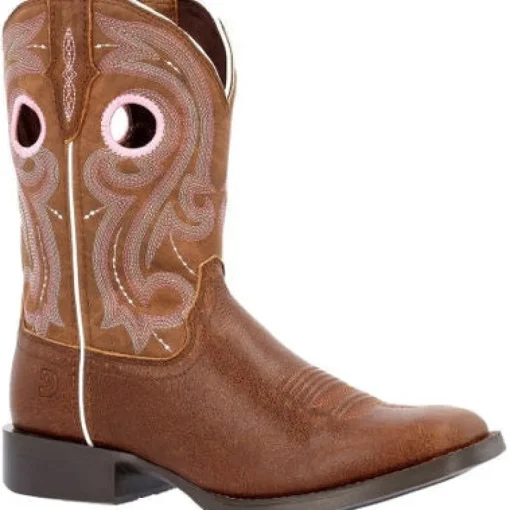 Durango Women's Westward 10" Square Toe Western Work Boot -Brown- DRD0445