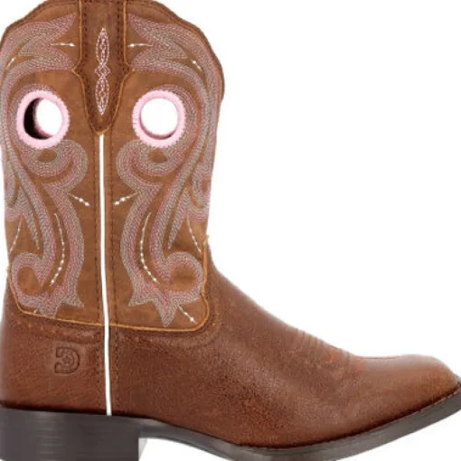 Durango Women's Westward 10" Square Toe Western Work Boot -Brown- DRD0445