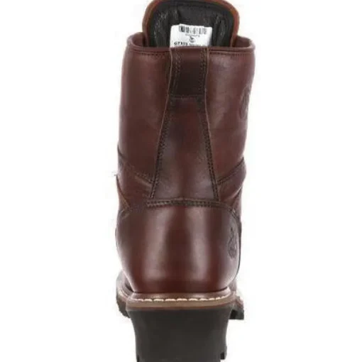 Georgia Men's 8" Steel Toe Waterproof Logger Work Boot - Brown - G7313
