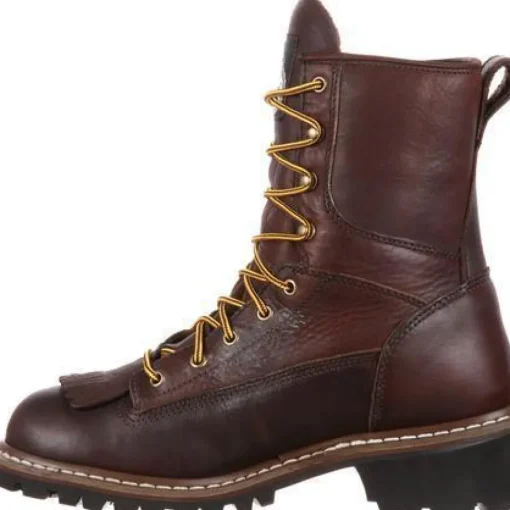 Georgia Men's 8" Waterproof Logger Work Boot - Brown - G7113