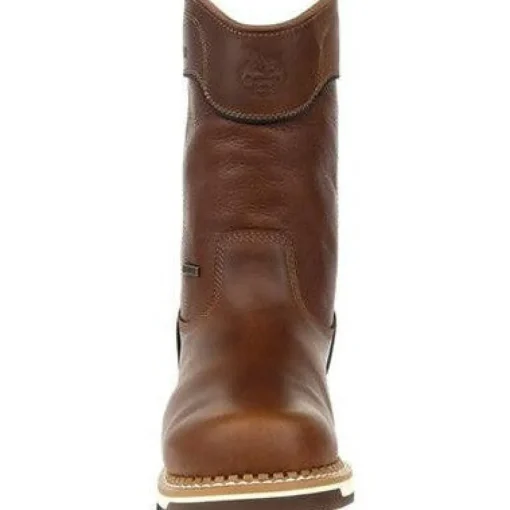 Georgia Men's AMP LT 10" WP Wellington Work Boot- Brown- GB00369