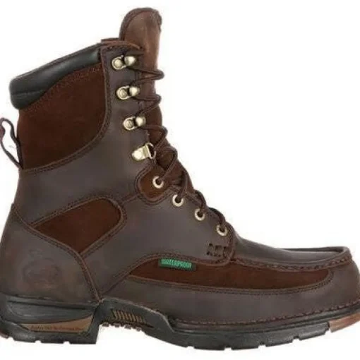 Georgia Men's Athens 8" Soft Toe WP Work Boot - Brown - G9453