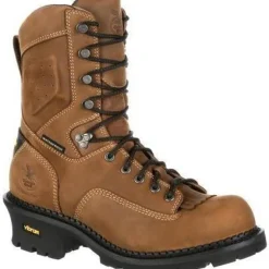 Georgia Men's Comfort Core 9" Comp Toe Logger Work Boot Brown GB00097