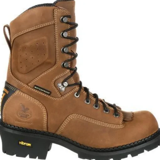 Georgia Men's Comfort Core 9" Logger Work Boot Brown GB00096