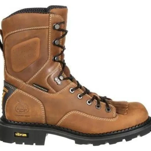 Georgia Men's Comfort Core 8" Comp Toe Logger Work Boot Brown GB00123