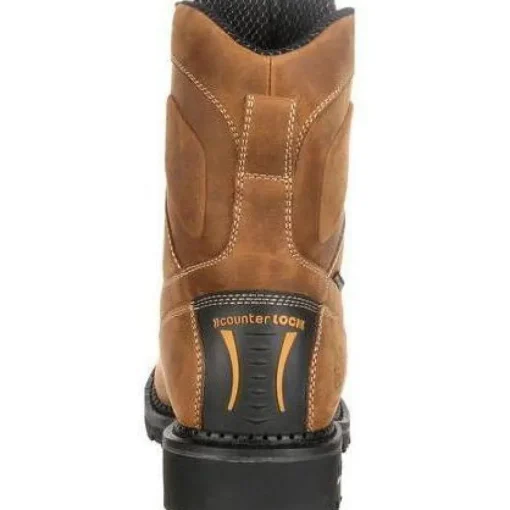 Georgia Men's Comfort Core 8" Comp Toe Logger Work Boot Brown GB00123