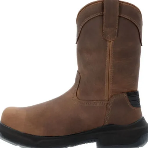 Georgia Men's Flxpoint Ultra 11" WP Comp Toe Work Boot - Brown - GB00555