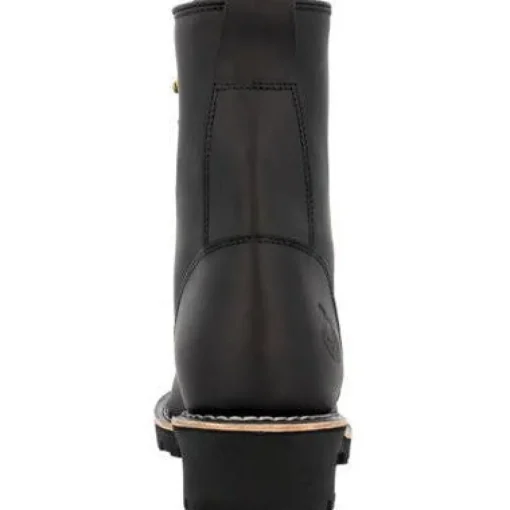 Georgia Men's Forestry 8" Soft Toe Logger Work Boot- Black- GB00648