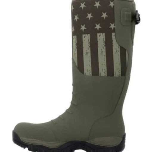 Georgia Men's Gbr Rubber 16" WP Pull On Work Boot -Dark Green- GB00559