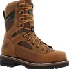 Georgia Men's LTX Logger 9" CT WP Work Boot- Brown- GB00669