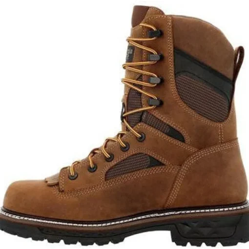 Georgia Men's LTX Logger 9" CT WP Work Boot- Brown- GB00669