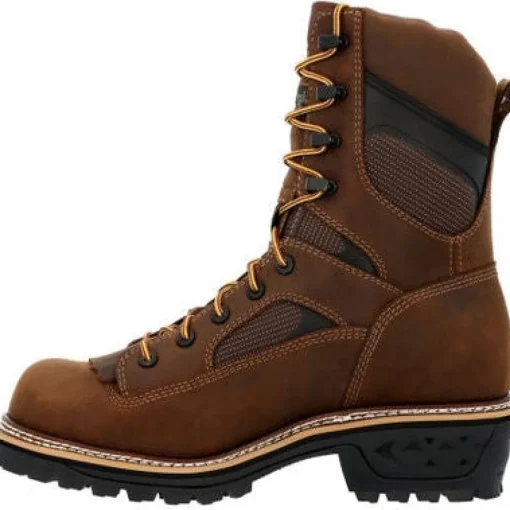 Georgia Men's Ltx Logger 9" Comp Toe WP Work Boot -Brown- GB00617