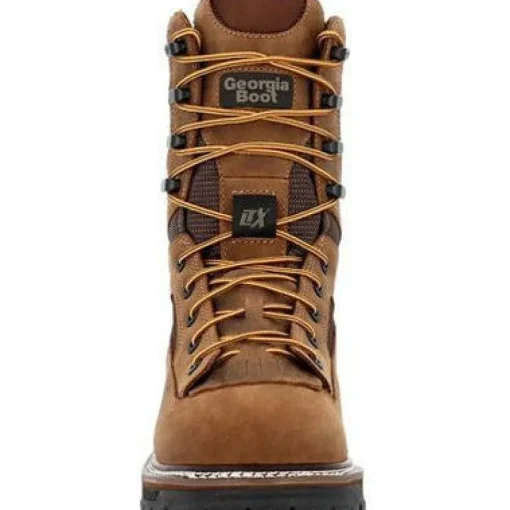 Georgia Men's LTX Logger 9" Soft Toe WP Work Boot- Brown- GB00668