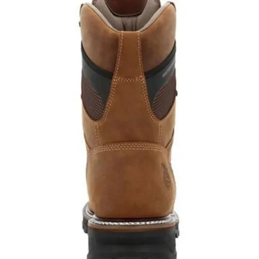 Georgia Men's LTX Logger 9" Soft Toe WP Work Boot- Brown- GB00668