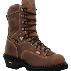 Georgia Men's Usa Logger 9" WP Comp Toe Work Boot - Crazy - GB00540