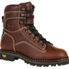 Georgia Women's AMP LT Logger WP Low Heel Work Boot - Brown - GB00427