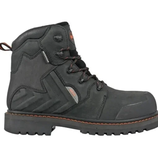 Hoss Men's Bronc 6" Composite Toe Waterproof Puncture Resistant Work Boot - Black 60145