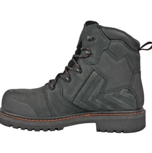 Hoss Men's Bronc 6" Composite Toe Waterproof Puncture Resistant Work Boot - Black 60145