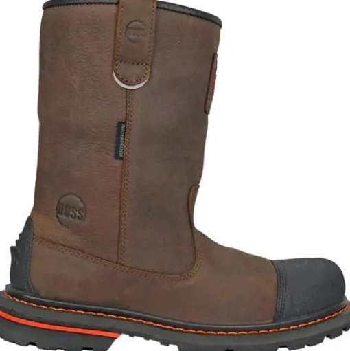 Hoss Men's Cartwright II Comp Toe Waterproof Wellington Duty Boot - Brown 90215
