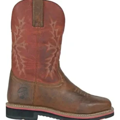 Hoss Men's Landon Cognac 11" Soft Toe Western Work Boot - Brown 92048