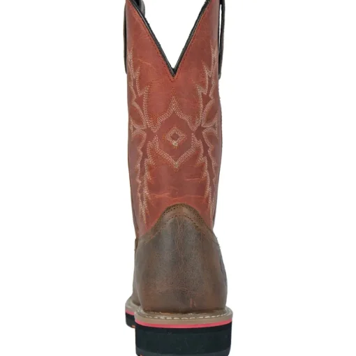 Hoss Men's Landon Cognac 11" Soft Toe Western Work Boot - Brown 92048