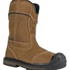 Hoss Men's Ranger Composite Toe Waterpoof Pull On Wellington Work Boot - Brown 90260