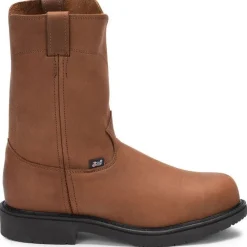 Justin Men's Cargo 10" Steel Toe Slip Resist Made In USA Work Boot -Brown- 4795