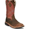 Justin Men's Dalhart 12" Nano CT Western Work Boot -Brown- SE4218