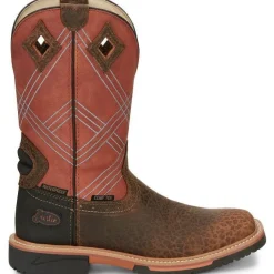 Justin Men's Dalhart 12" Nano CT Western Work Boot -Brown- SE4218