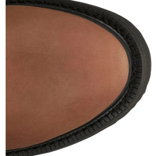 Justin Men's Round Up 10" WP Western Work Boot -Brown- OW6604