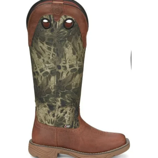 Justin Men's Rush Strike 17" Western Work Boot -Brown- SE4380