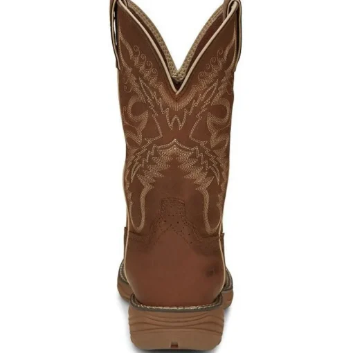 Justin Women's Rush 11" Nano CT WP Western Work Boot -Tan- SE4352