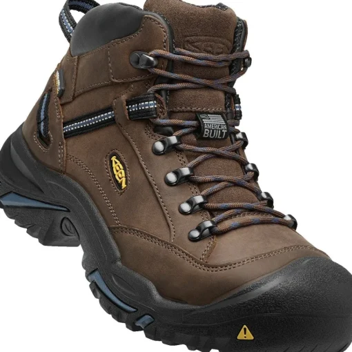 Keen Utility Men's Braddock USA Built Stl Toe WP Work Boot Brown 1012771