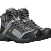 Keen Utility Men's Davenport 6" Mid Comp Toe Ins WP Work Boot Gray - 1017804