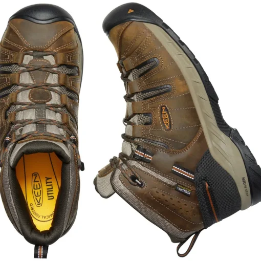 Keen Utility Men's Flint II Mid Soft Toe WP Work Boot- Olive - 1025613