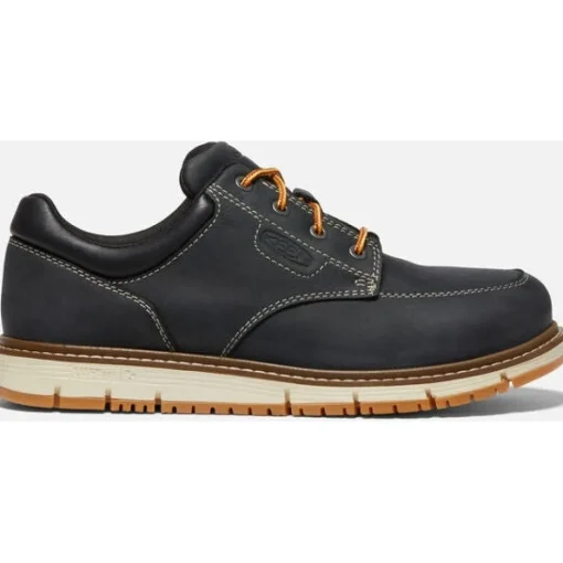KEEN Utility Men's San Jose Oxford AT Work Shoe - Black/Off White - 1026708