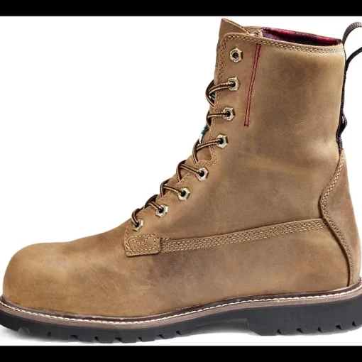 Kodiak Men's Mckinney 8" Comp Toe WP Safety Work Boot -Brown- 4NLSBN