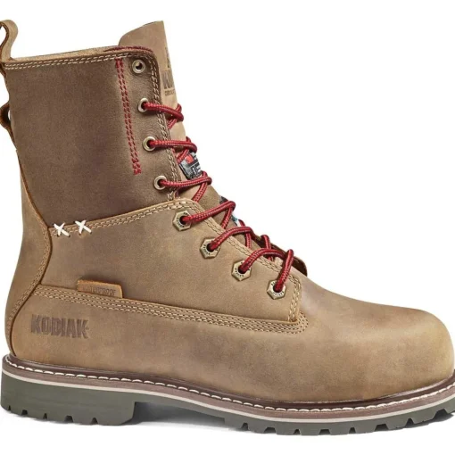 Kodiak Women's Bralorne 8" CT Waterproof 200G Work Boot -Brown- 4NM1BN