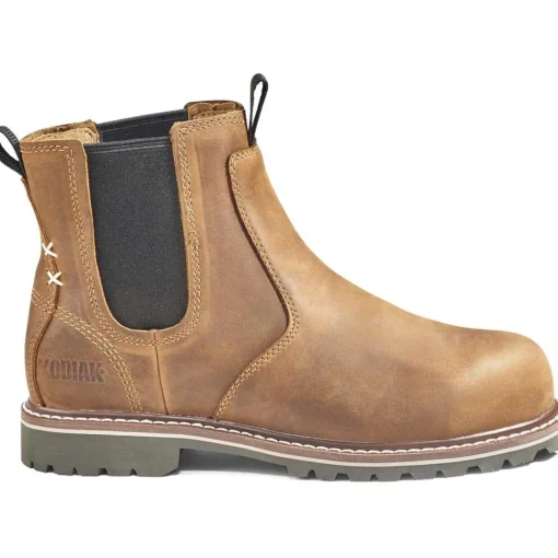 Kodiak Women's Bralorne Comp Toe WP Safety Work Boot -Brown- 4TDFBN