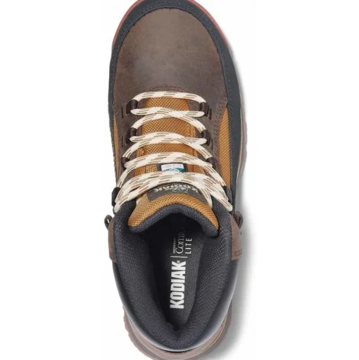 Kodiak Women's Greb Classic Steel Toe WP Hiker Work Boot -Brown- 834YBN