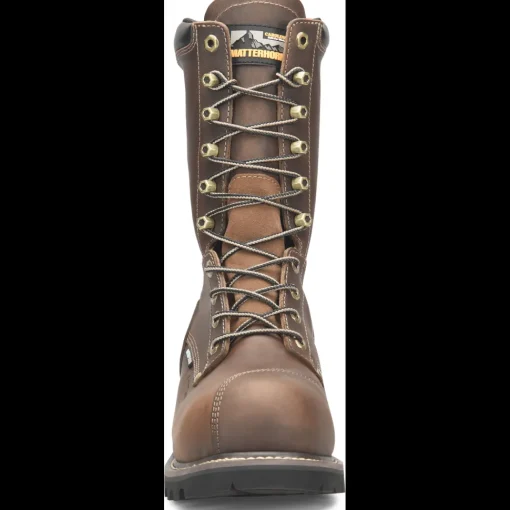 Matterhorn Men's ARC 10" WP Comp Toe Logger Work Boot -Brown- MT2510